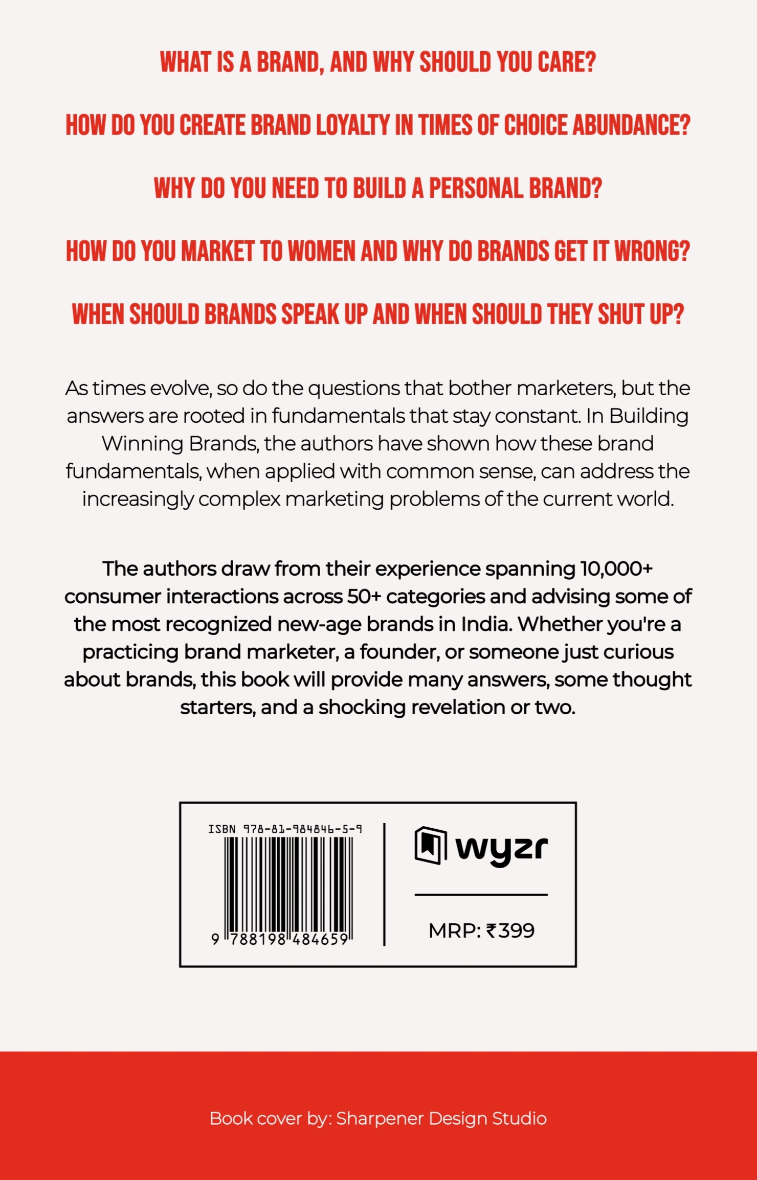 BUILDING WINNING BRANDS: A Commonsense Approach To Brand Building