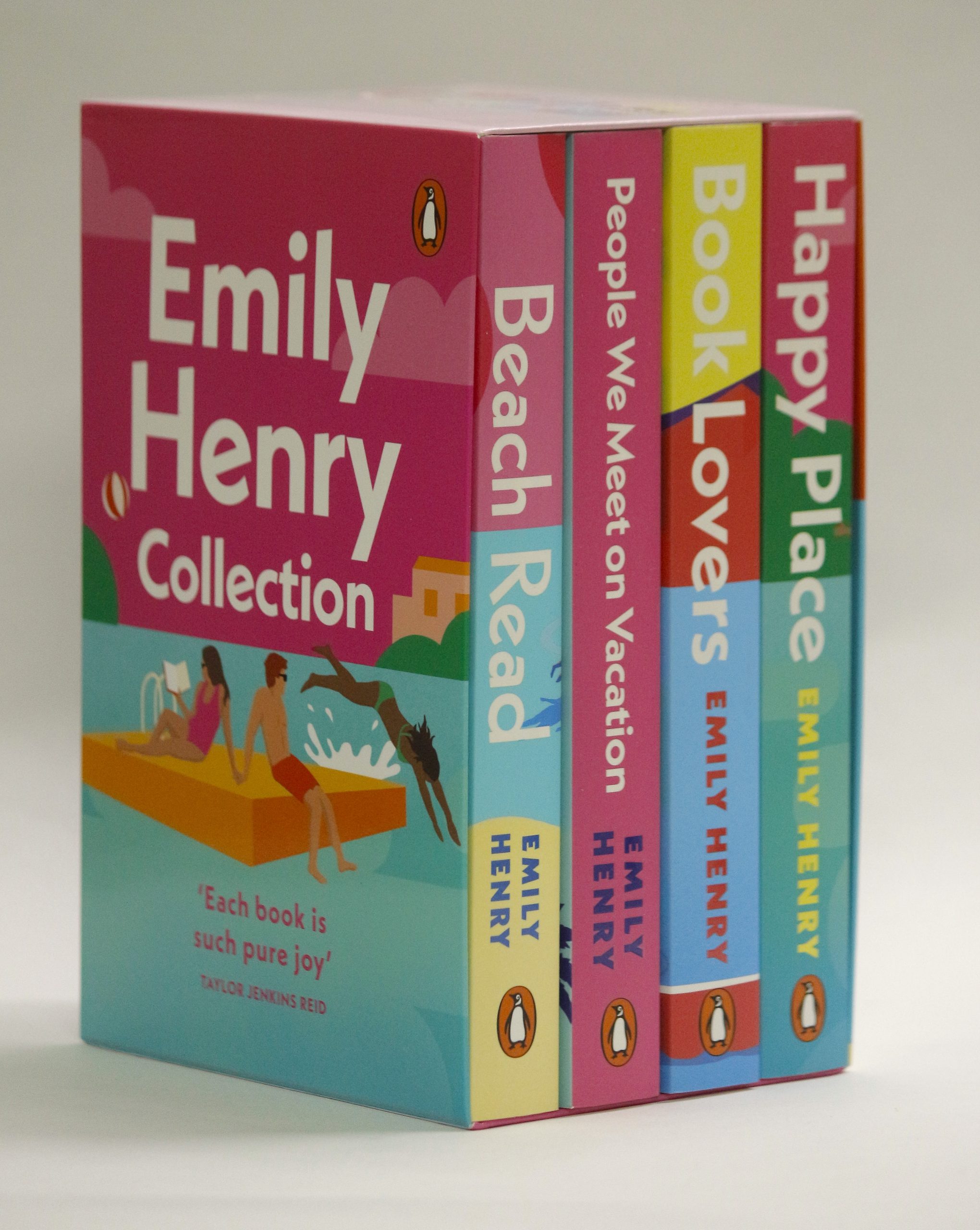 Emily Henry: 4 Books Boxset (Happy Place, People We Meet On Vacation, Book Lovers, Beach Read)