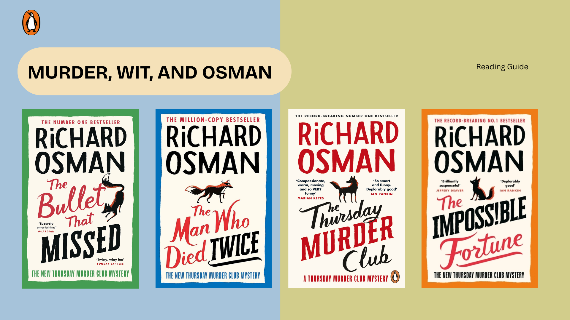 Murder, Wit, and Osman: Where to Start Reading Richard Osman
